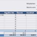 Kostenlose Excel Vorlagen Best Of Stundenzettel Excel Vorlage Kostenlos 2016