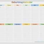 Kostenlose Excel Vorlagen Bewundernswert Farbiger Geburtstagskalender Zum Ausdrucken Als Kostenlose