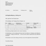 Kostenlose Vorlage Untermietvertrag Elegant Auftragsbestätigung Vorlage