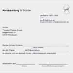 Krankmeldung Schule Vorlage Einzigartig Genial Krankmeldung Email Vorlage