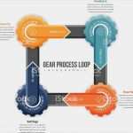 Kreislauf Powerpoint Vorlage Erstaunlich Gear Process Loop Infographic Vektor Illustration