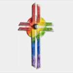 Kreuz Motive Vorlagen Für Kerzen Best Of Wachsmotiv Kommunion Kreuz Mit Regenbogenfarben