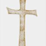 Kreuz Motive Vorlagen Für Kerzen Inspiration Wachsmotiv Kommunion Kreuz Weiß Gold Betupft 16cm