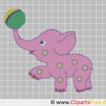 Kreuzstich Sticken Vorlagen Best Of Kreuzstichvorlage Kleiner Elefant Vorlagen Zum Sticken