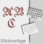 Kreuzstich Sticken Vorlagen Luxus Buchstaben Sticken Alphabet Kreuzstich Frakturschrift