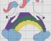 Kreuzstich Vorlagen Kinder Wunderbar Süßes Regenbogen Einhorn Sticken Sticken Kreuzstich