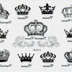 Krone Tattoo Vorlage Wunderbar Temporary Einmal Tattoo Kronen Krone Prinzessin Haut