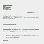 Kündigung Des Mietverhältnisses Vorlage Elegant Kündigung Des Mietvertrages