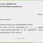 Kündigung Kfz Versicherung Vorlage Beste Kundigungsschreiben Versicherung Vorlage Gratis Papacfo