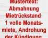 Kündigung Mietrückstand Vorlage Großartig Mustertext Abmahnung Mietrückstand Eine Monatsmiete Verzug