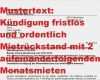 Kündigung Mietrückstand Vorlage Luxus Muster Für Fristlose Kündigung Durch Arbeitgeber Gratis