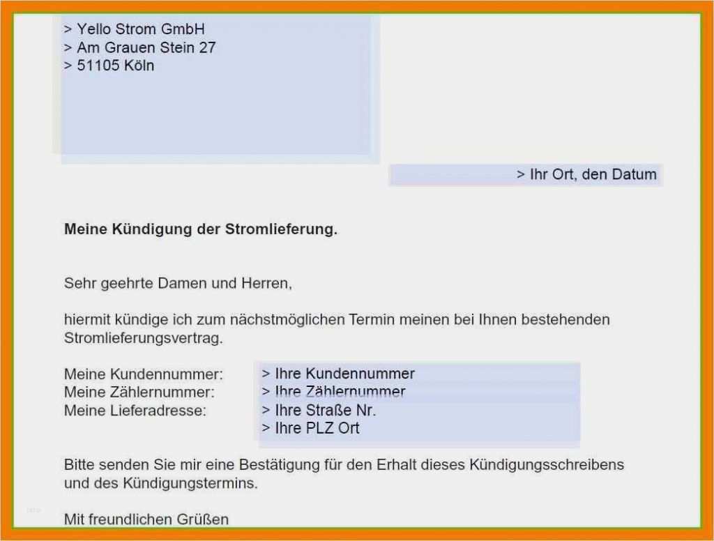 Kündigung Per Email Vorlage Beste 9 Kündigung Per Email Vorlage