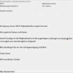 Kündigung Vdk Mitgliedschaft Vorlage Erstaunlich Gew Kündigungsschreiben