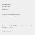 Kündigungsbestätigung Vermieter Vorlage Kostenlos Schön Muster Eigenbedarfskündigung Zum Download