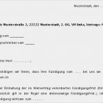 Kündigungsfrist Wohnung Vorlage Cool Kündigungsbestätigung Vermieter Vorlage Zum sofort