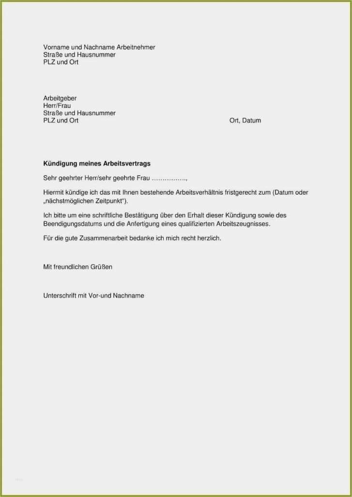 Kündigungsschreiben Arbeitgeber Vorlage Kostenlos Gut Kündigungsschreiben Arbeitgeber Vorlage Kostenlos Großen 7