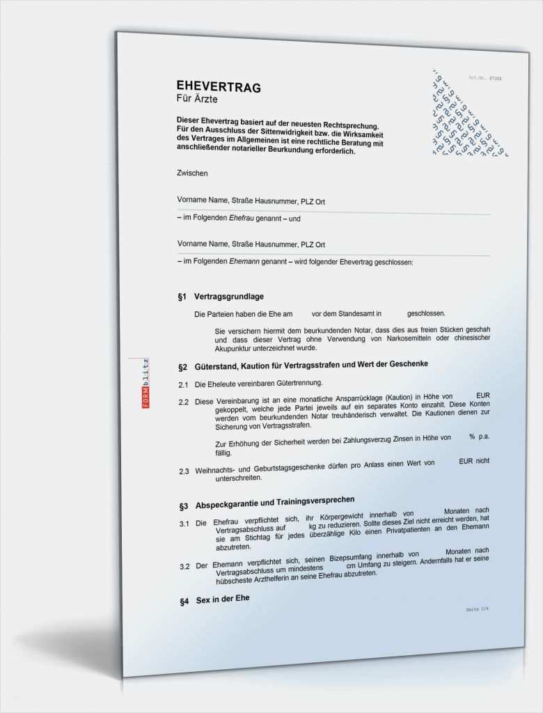 Kündigungsschreiben Vertrag Vorlage Genial Ehevertrag Ärzte Fun Vertrag