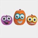 Kürbis Gestalten Vorlage Inspiration Halloween Kürbis Deko Dekoration Set Kit Kürbis