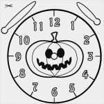 Kürbis Halloween Vorlage Genial Kostenlose Malvorlage Uhrzeit Lernen Ausmalbild Halloween