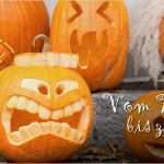 Kürbisgesichter Schnitzen Vorlagen Süß Aldi SÜd Halloween Kürbisse Schnitzen