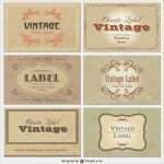 Label Vorlagen Einzigartig Conjunto De Plantillas De Tarjetas Vintage