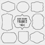 Label Vorlagen Gut Satz Von Vintage Leere Frames Und Etiketten Vektor