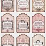 Label Vorlagen Gut Sheet Shabby Handmade Pink Shabby Chic
