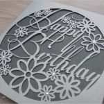 Laser Cut Vorlagen Gut Happy Birthday Paper Cut Kirigami Pinterest