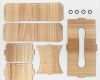 Laser Cut Vorlagen Neu Wooden Tissue Box Case Parts which is assebly Type Laser