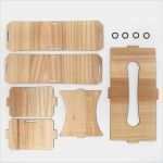Laser Cut Vorlagen Neu Wooden Tissue Box Case Parts which is assebly Type Laser