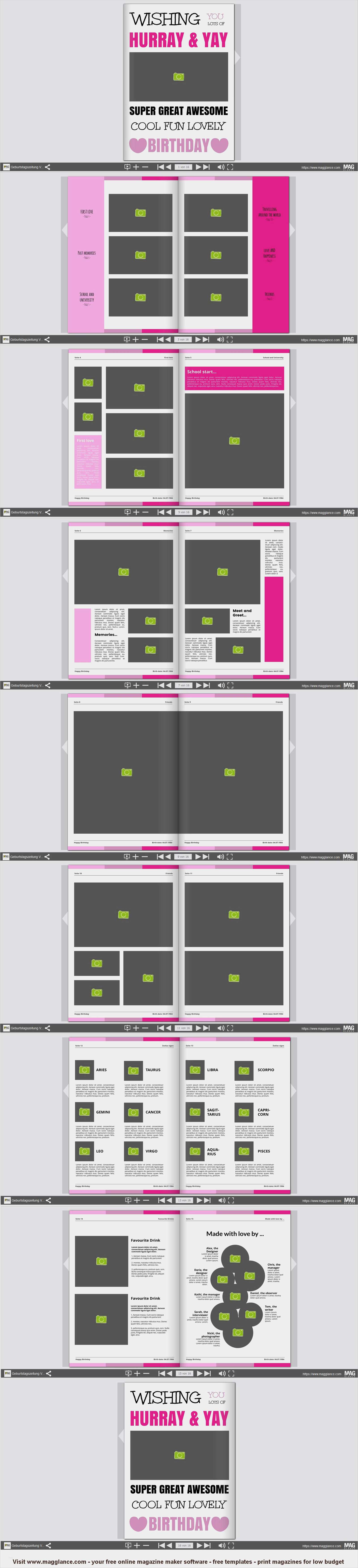 Layout Zeitung Vorlage Erstaunlich Pin by Mag Glance Germany On Geburtstagsszeitung Vorlagen