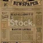 Layout Zeitung Vorlage Schön Vintage Zeitung Layout Design Vorlage Stock Vector