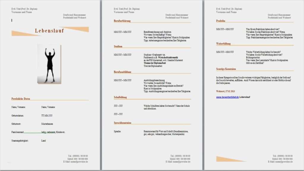 Lebenslauf Design Vorlage Bewundernswert Lebenslauf Muster Kostenlos Muster Beispiel Gratis