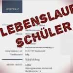 Lebenslauf Für Schüler Vorlage Word Fabelhaft Lebenslauf Schüler Download