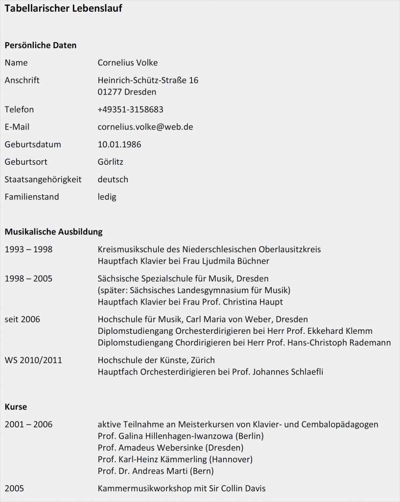 Lebenslauf Uni Vorlage Best Of Lebenslauf Doc Lebenslauf Beispiel