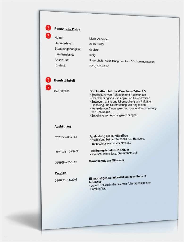 Lebenslauf Vorlage Bürokauffrau Bewundernswert Lebenslauf Bürokauffrau