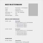 Lebenslauf Vorlage Download Kostenlos Pdf Schön Vorlage 57 Tabellarischer Lebenslauf