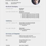 Lebenslauf Vorlage Für Ausbildung Cool Lebenslauf Muster 2017 Meinebewerbung
