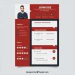 Lebenslauf Vorlage Kostenlos Drucken Angenehm Moderne Rote Lebenslauf Vorlage