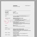 Lebenslauf Vorlage Text Erstaunlich Lebenslauf Vorlage Download