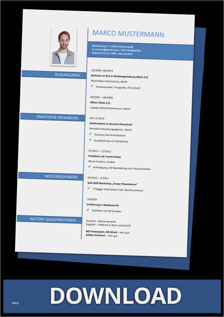 Lebenslauf Vorlage Word Datei Wunderbar Lebenslauf Vorlagen Kostenlos En Als Word Dateien