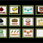 Lebensmittel Etiketten Vorlagen Elegant Pin Von Kak Tus Auf Minecraft Geburtstag