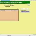 Leistungsverzeichnis Bau Vorlage Erstaunlich Leistungsverzeichnis Programm Download