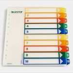 Leitz Register 1 10 Vorlage Genial Register ordner Vorlage Cool Leitz Register Zahlen 1 10