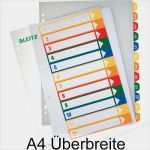 Leitz Register Vorlage Neu Zusatzbild Register Leitz 1294 00 00 A4 Überbreite