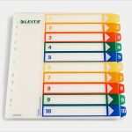 Leitz Register Vorlage Wunderbar Leitz Register Zahlen 1 10