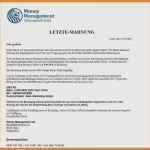 Letzte Mahnung Vorlage Kostenlos Großartig Letzte Mahnung Vorlage Kostenlos Wunderbar 13 Letzte