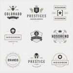 Logo Design Vorlagen Cool Vintage Logos Design Vorlagen Set Vector Design Elemente