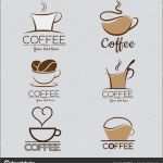 Logo Design Vorlagen Elegant Kaffee Set Logo Etiketten Design Vorlagen — Stockvektor