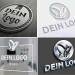 Logo Psd Vorlagen Beste Logo Mockups Für 3d Glanz Und Relief Effekte